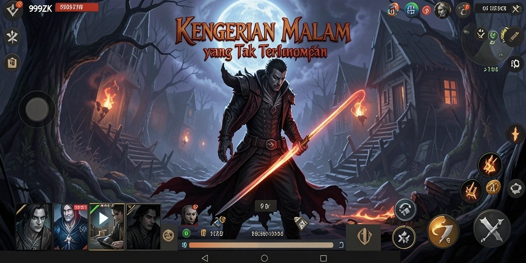 Gameplay menegangkan dari 999ZK yang penuh kengerian.