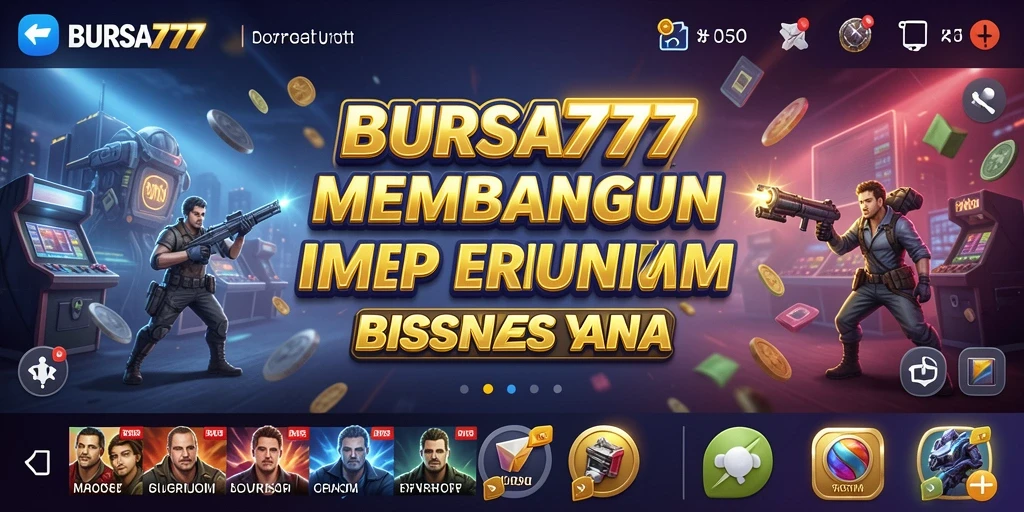 Screenshot BURSA777 menampilkan aksi seru dalam membangun bisnis Tycoon.