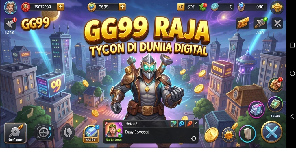 Tangkapan layar utama menampilkan gameplay seru dalam membangun bisnis Tycoon.