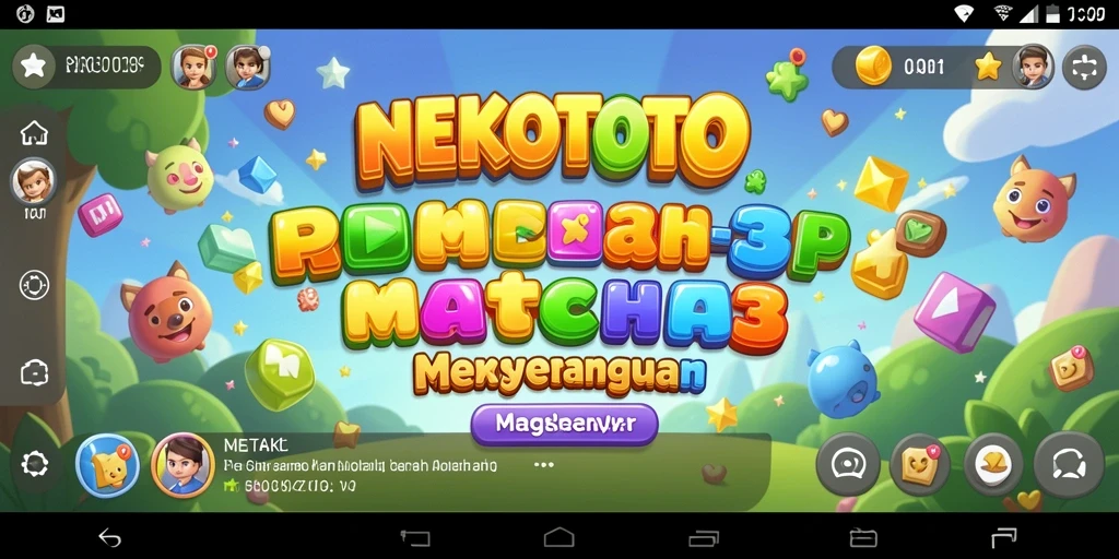 Tampilan gameplay NEKOTOTO yang seru dan penuh warna.