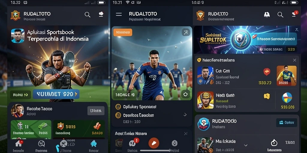 Tampilan screenshot utama RUDALTOTO dengan tampilan taruhan olahraga.