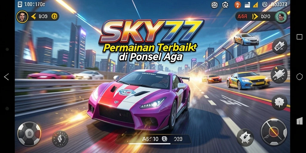 Tampilan gameplay balap seru di SKY77 dengan aksi mendebarkan.