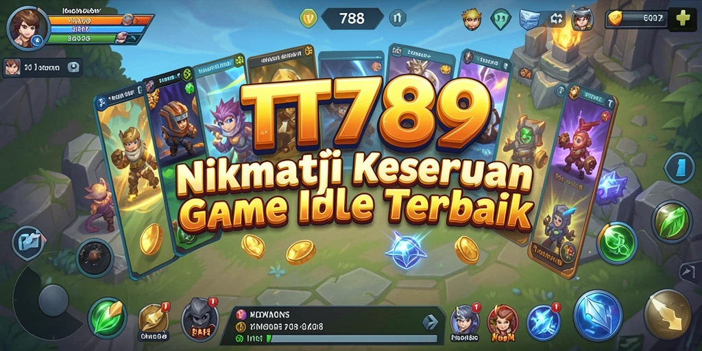 Screenshot gameplay TT789 menampilkan aksi seru dan kemajuan karakter Idle.